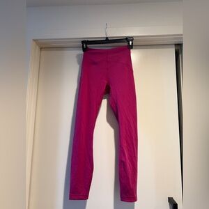 lululemon Wunder Under Hi-Rise Tight 25” – Magenta/Fuchsia, Size 2